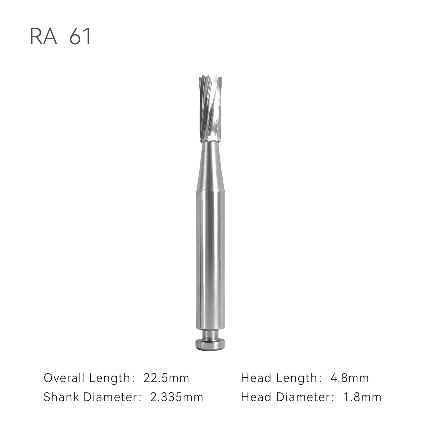 Carbide burs RA61 with dimension