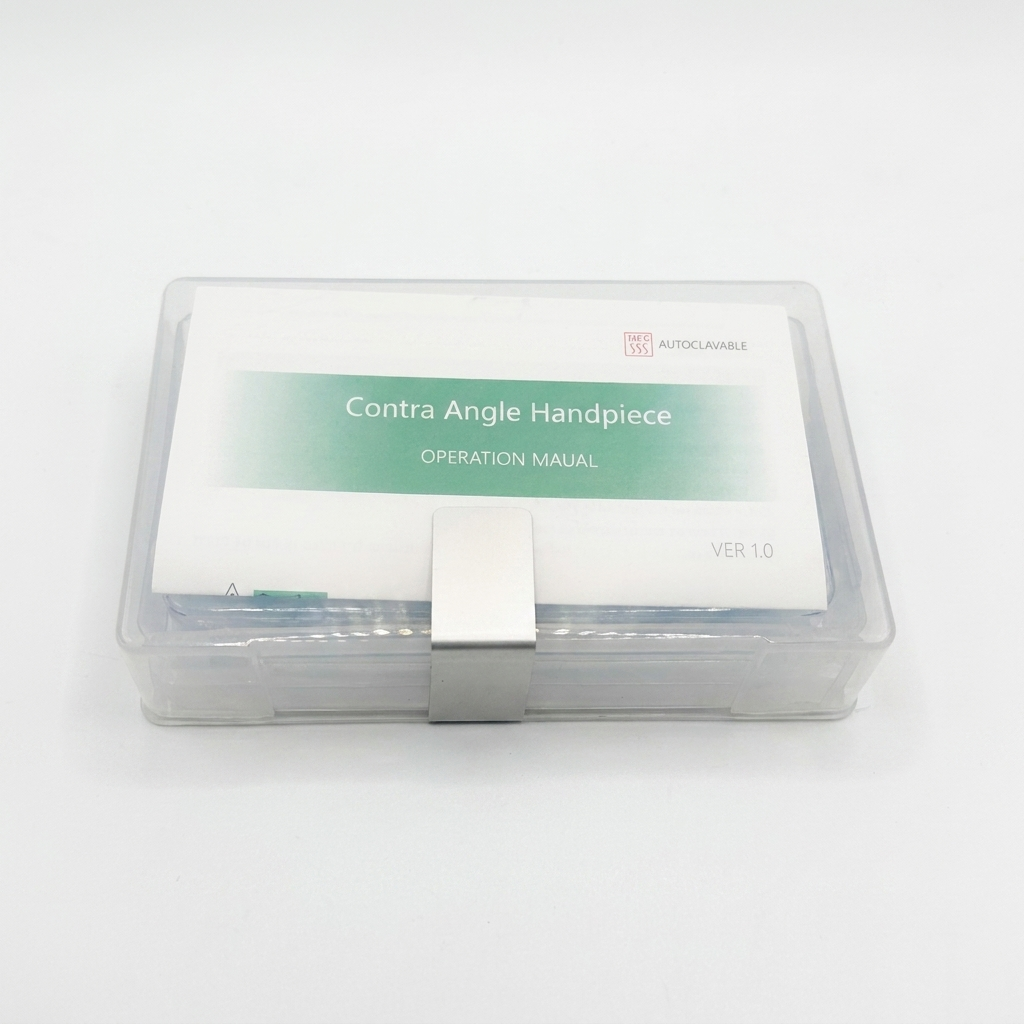 Press-Button Low-Speed Dental Handpiece Contra-Angle – External Water Pipe, Autoclavable