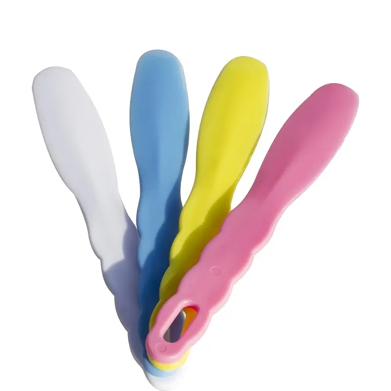 These are 4PCS Plastic Mixing Spatula Impression Material