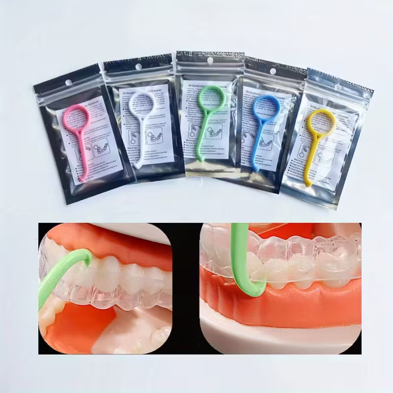 10 pcs Aligner Remover – Mixed Colors, Safe & Hygienic Tool for Clear Aligners & Retainers