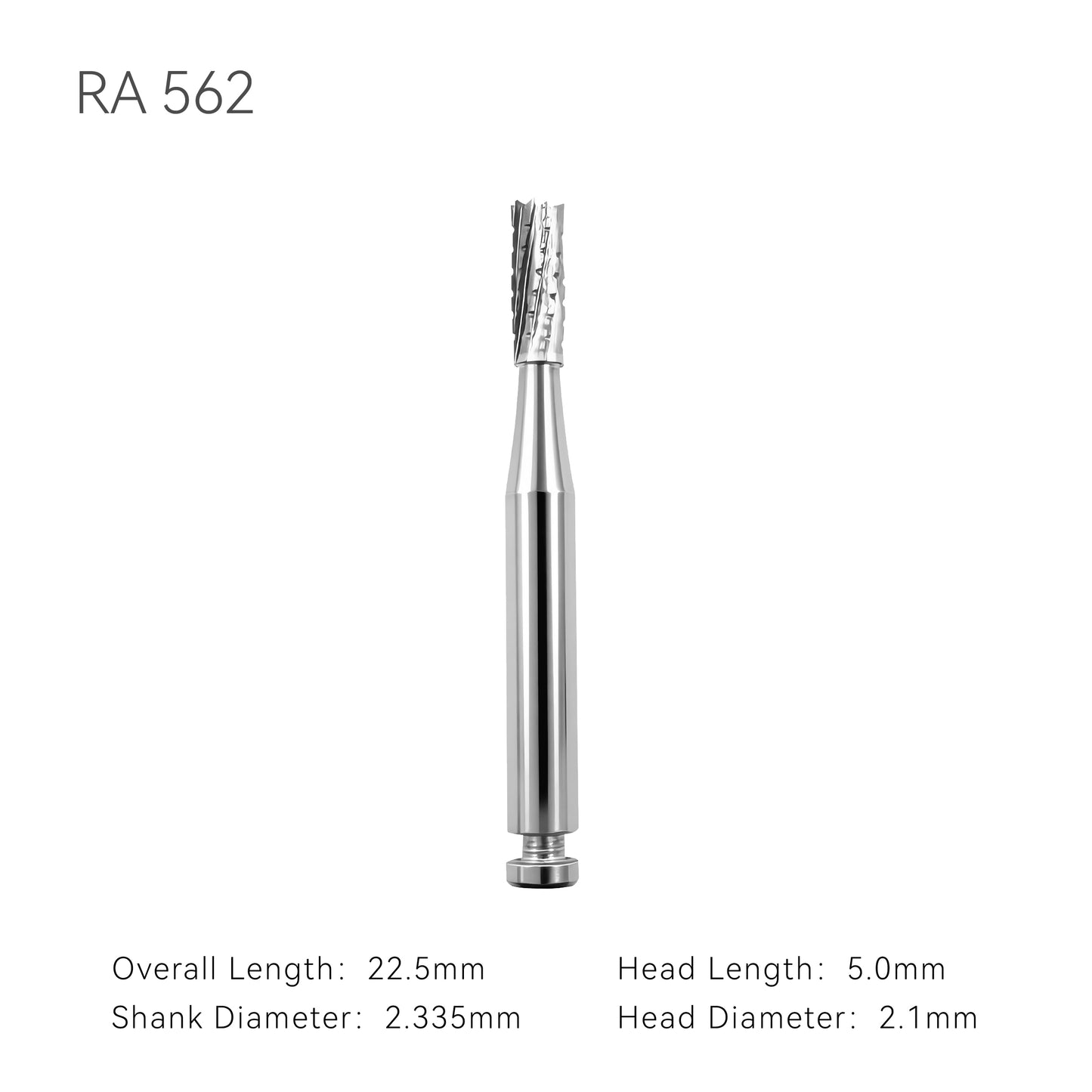 Dental Carbide Burs RA Cylindrical Cross-cut for low speed latch type 5 pcs/pack