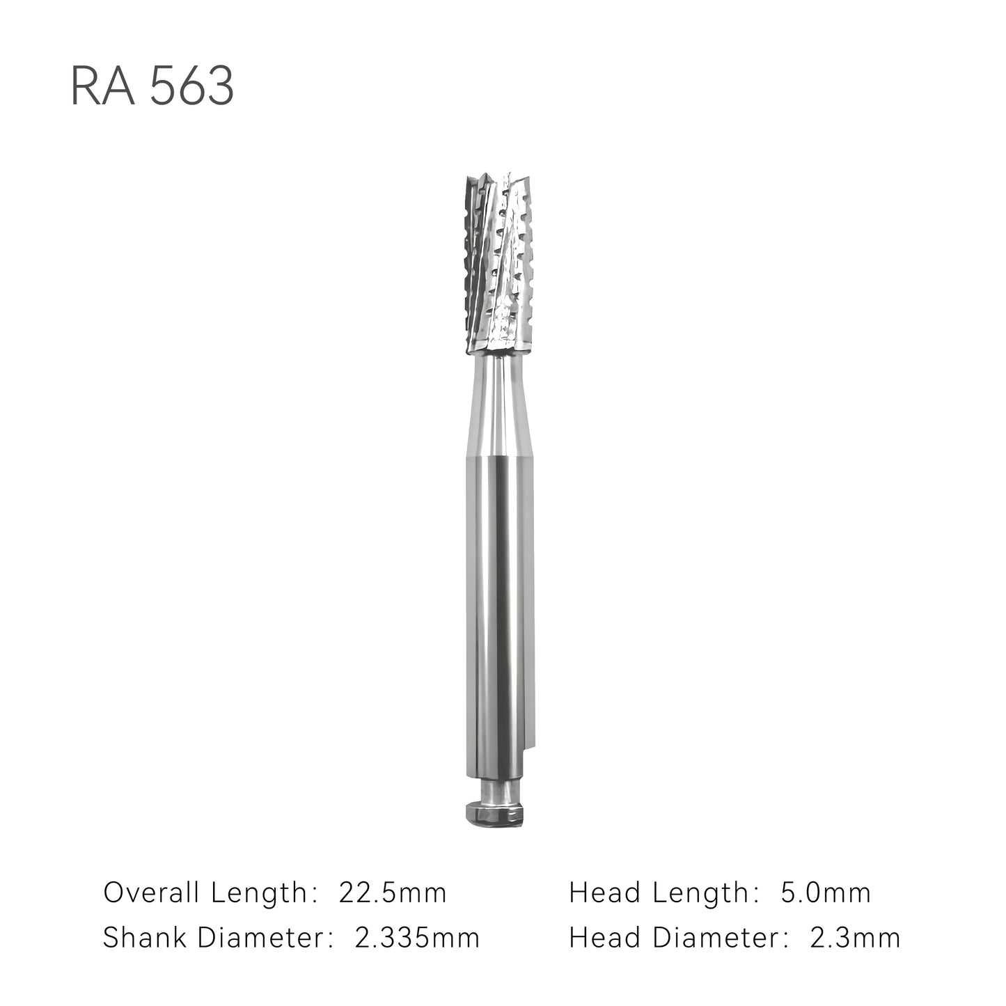 Dental Carbide Burs RA Cylindrical Cross-cut for low speed latch type 5 pcs/pack
