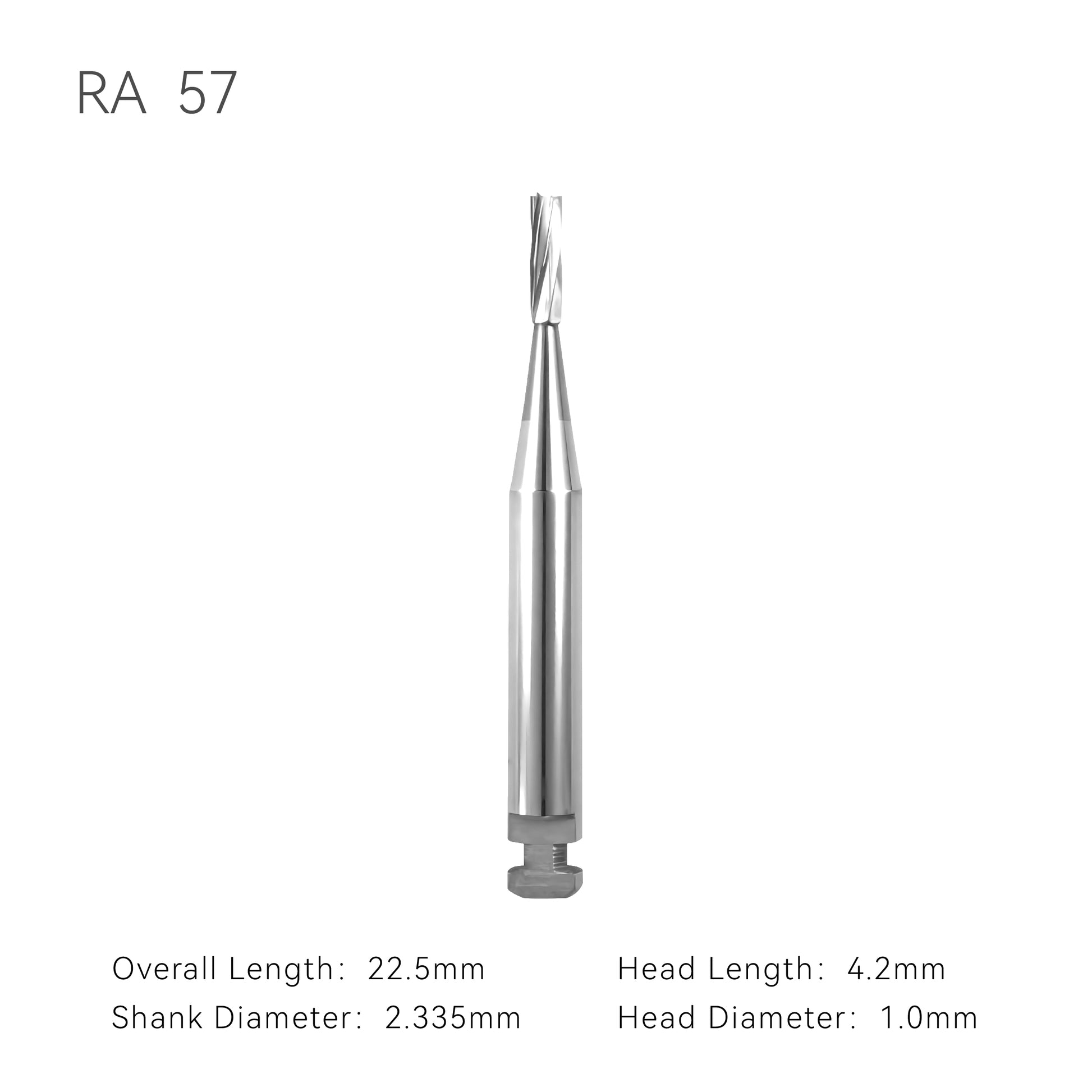 Carbide burs RA57 with dimension