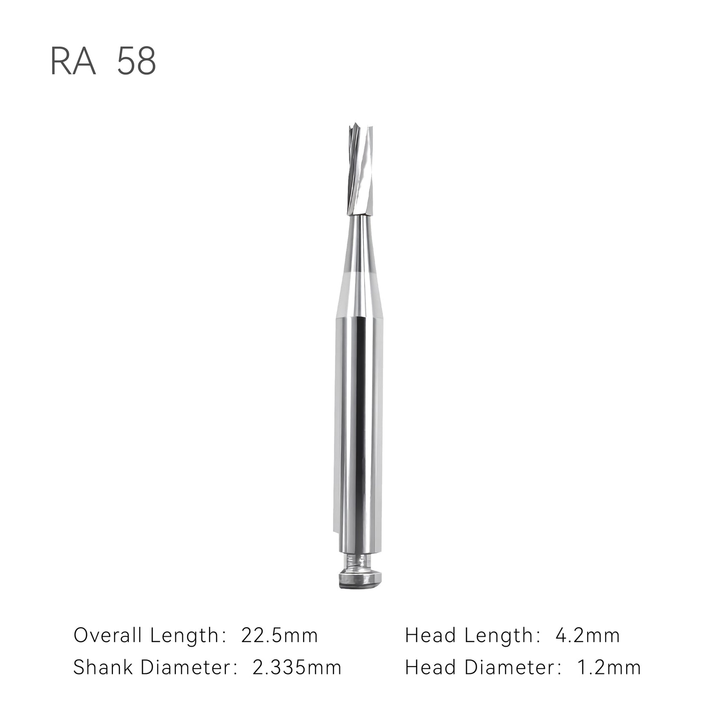 Carbide burs RA58 with dimension