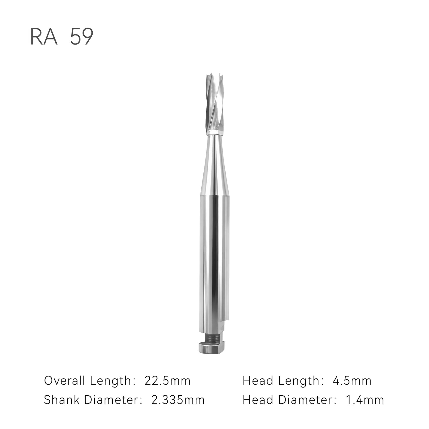 Carbide burs RA59 with dimension