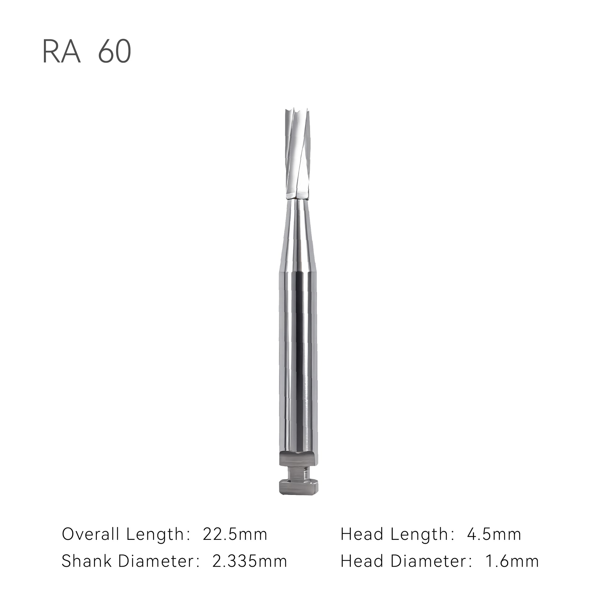 Carbide burs RA60 with dimension