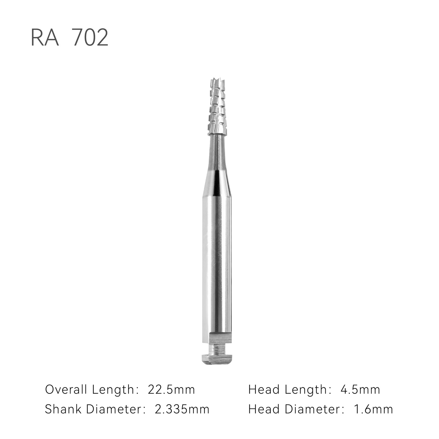 CarbidebursRA702withdimension