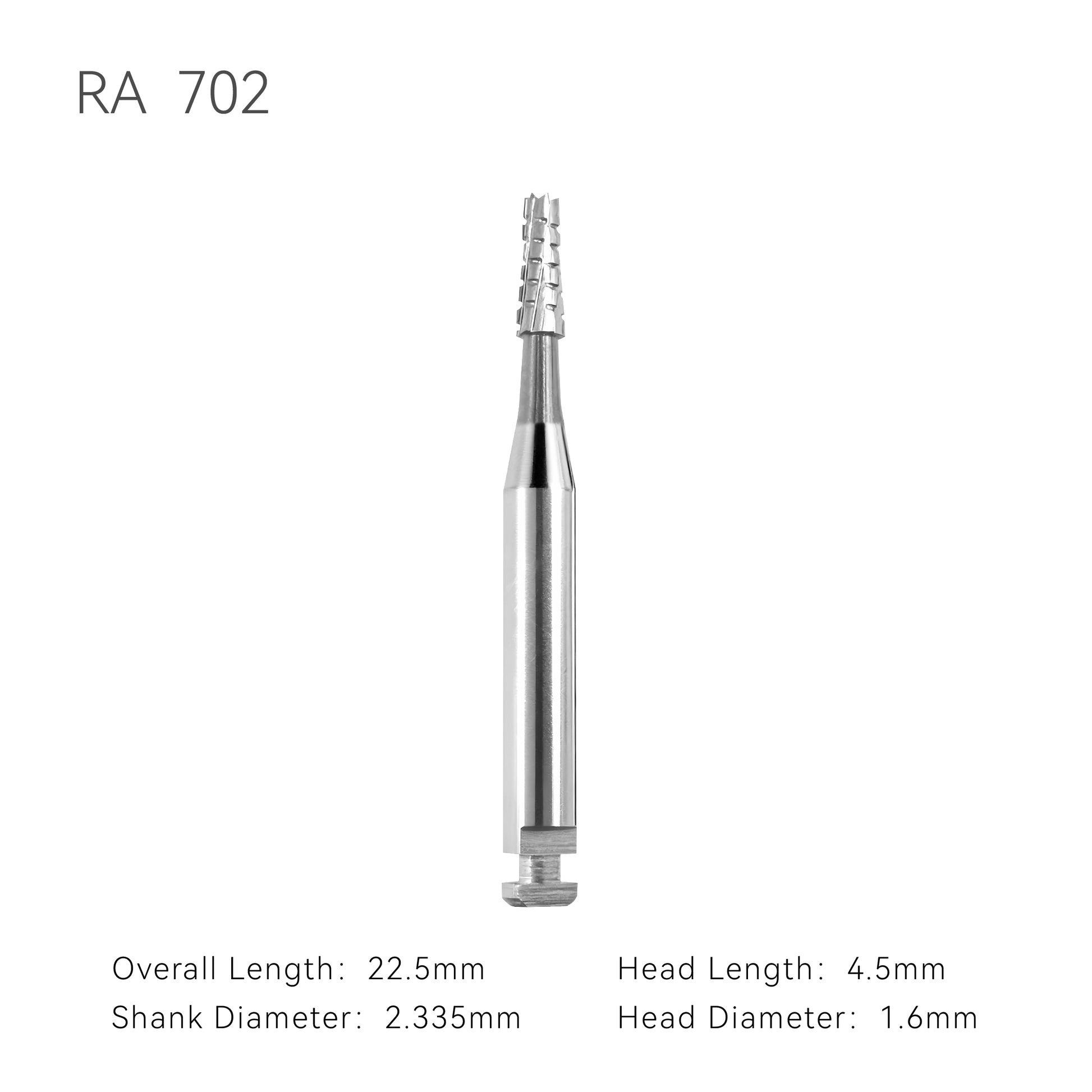 CarbidebursRA702withdimension
