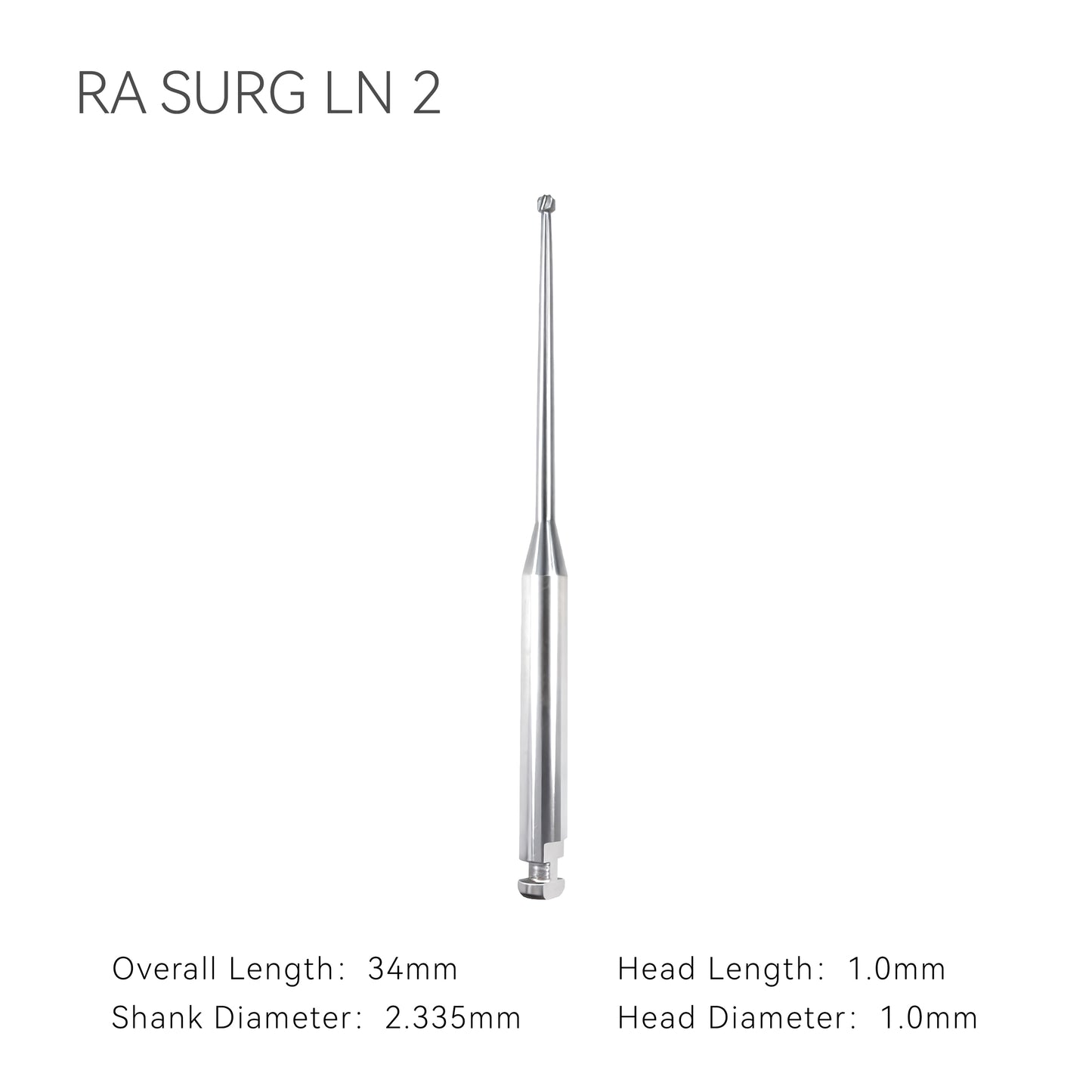 Dental Carbide Burs RA Ball Head (Access Preparation) for low speed latch type 5 pcs/pack