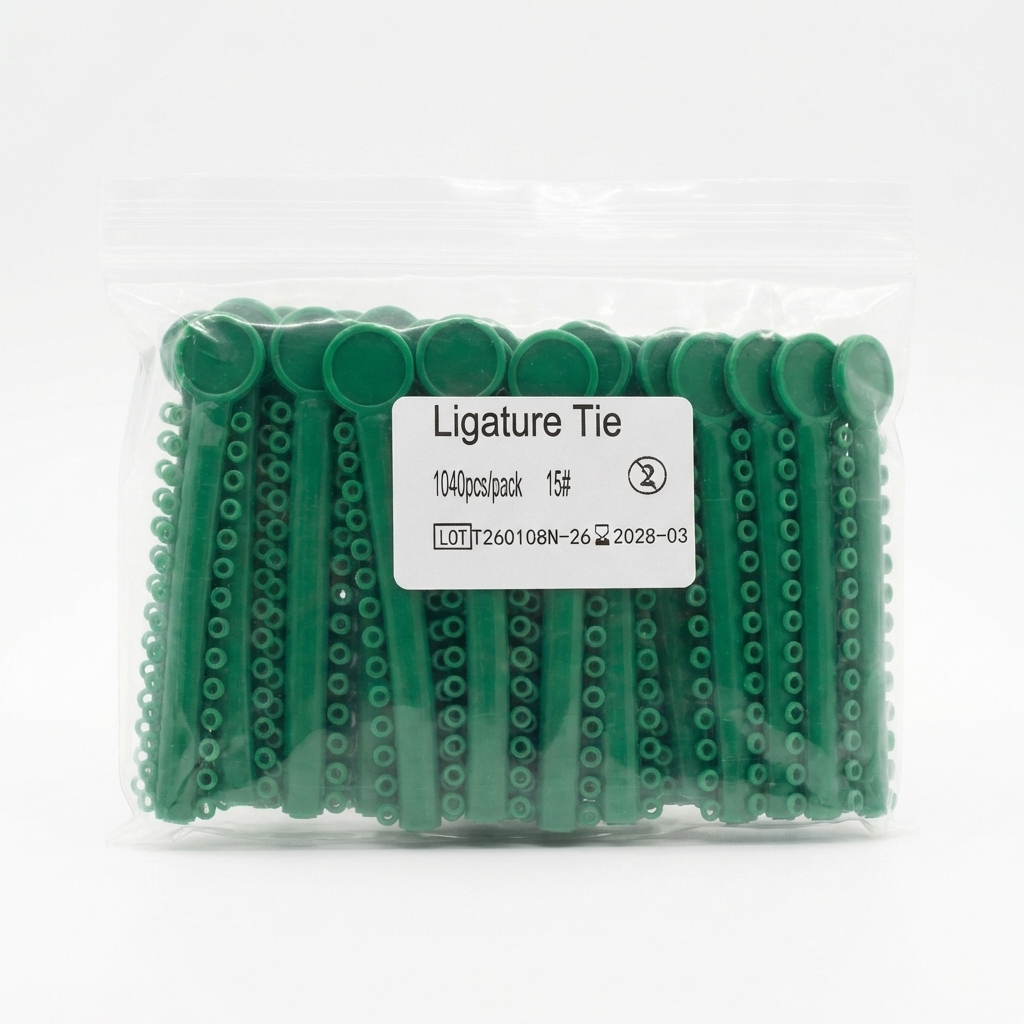 Orthodontic Ligature Ties 1040 pcs – Comfortable, High Elastic, Durable Braces Ties in Gray, Clear, Black, Light Blue & Mixed Colors