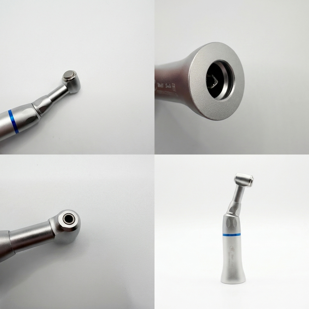 Press-Button Low-Speed Dental Handpiece Contra-Angle – External Water Pipe, Autoclavable