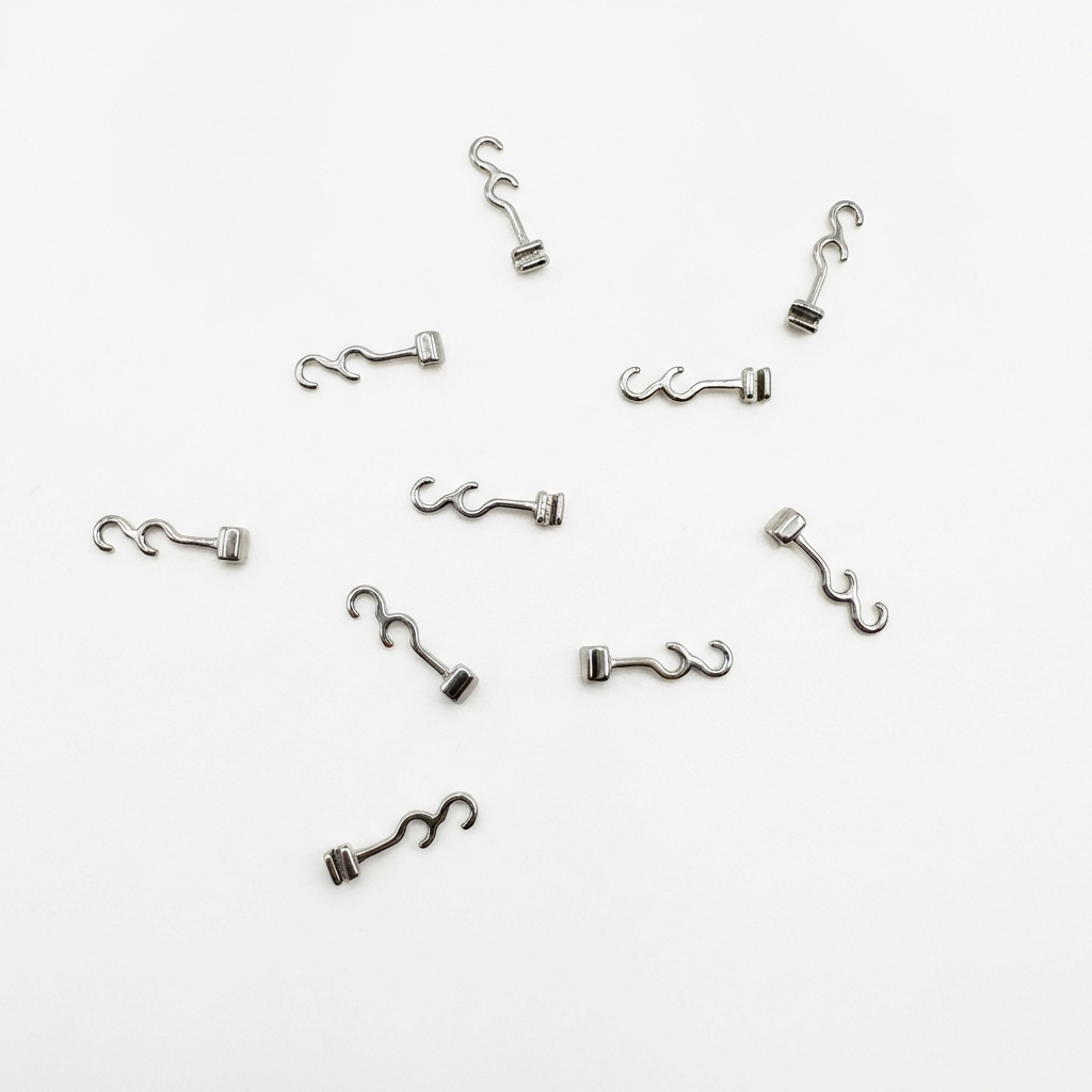 Dental Orthodontic Crimpable Hooks Curved Multifunction 10 pcs/pack