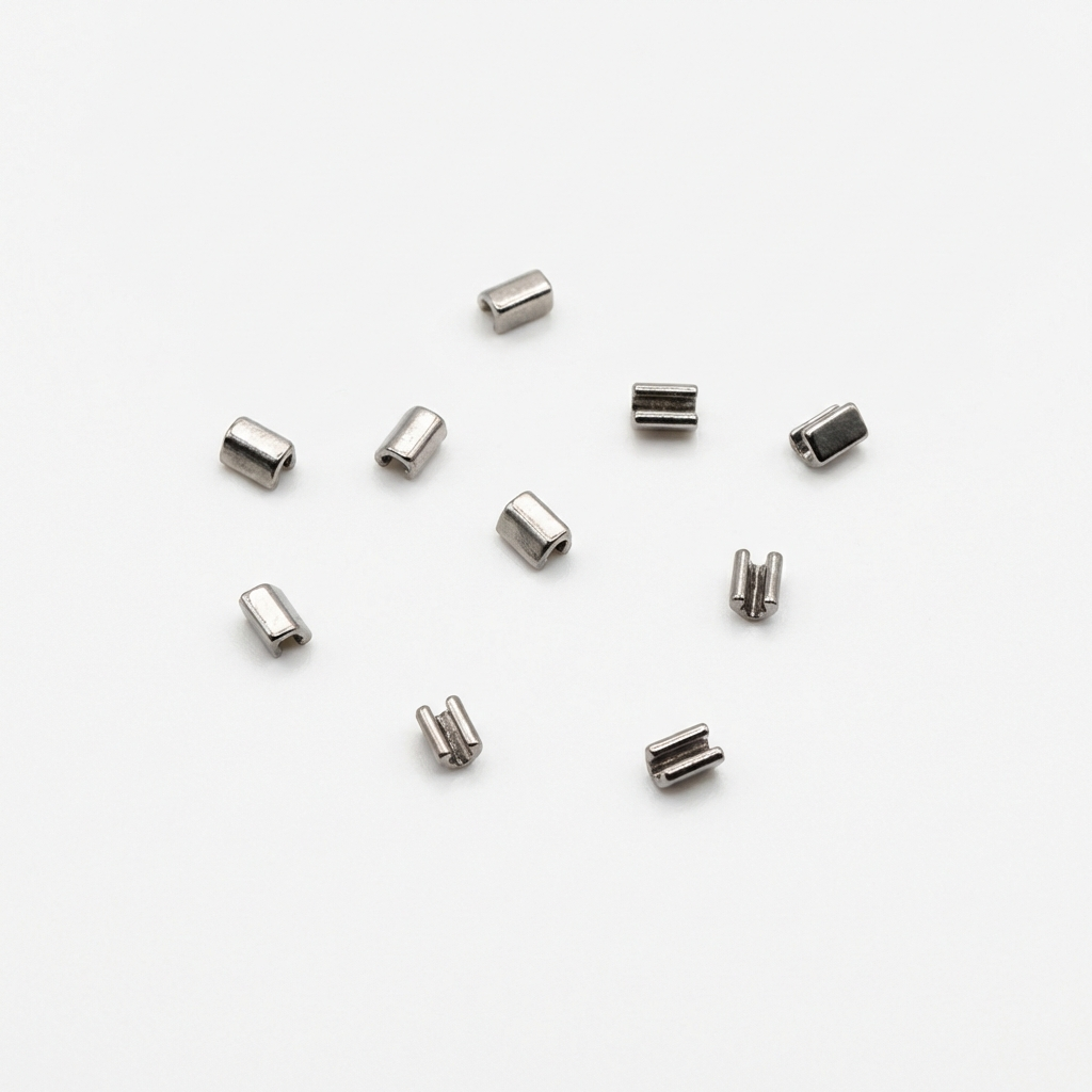 Crimpable split stops