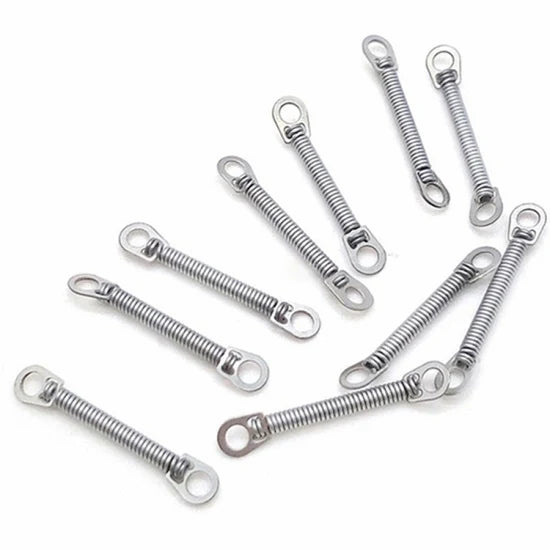 Orthodontic NiTi Closed Coil Springs 0.012 inch – Eyelets, 10 pcs, 6/9/12 mm, Gentle Continuous Force for Tooth Movement