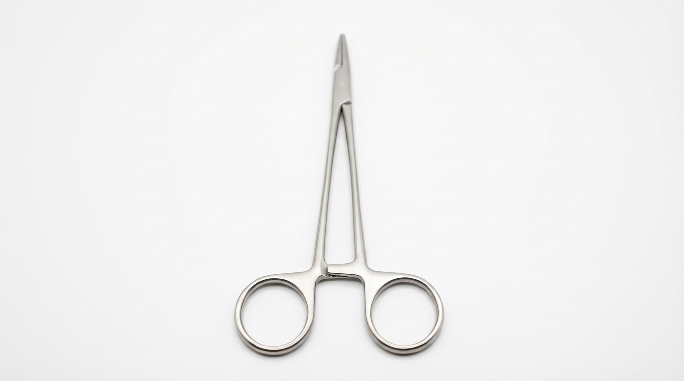 Stainless Steel Dental Needle holder 14 cm Straight Head 1 unit