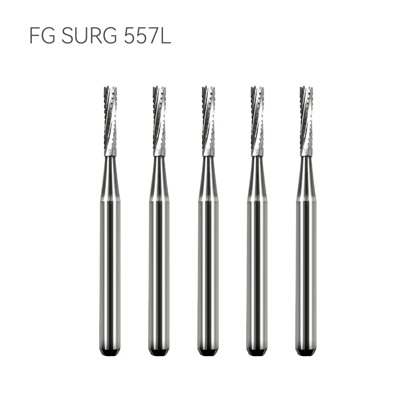Dental carbide bur FG SURG 557L 5 pcs