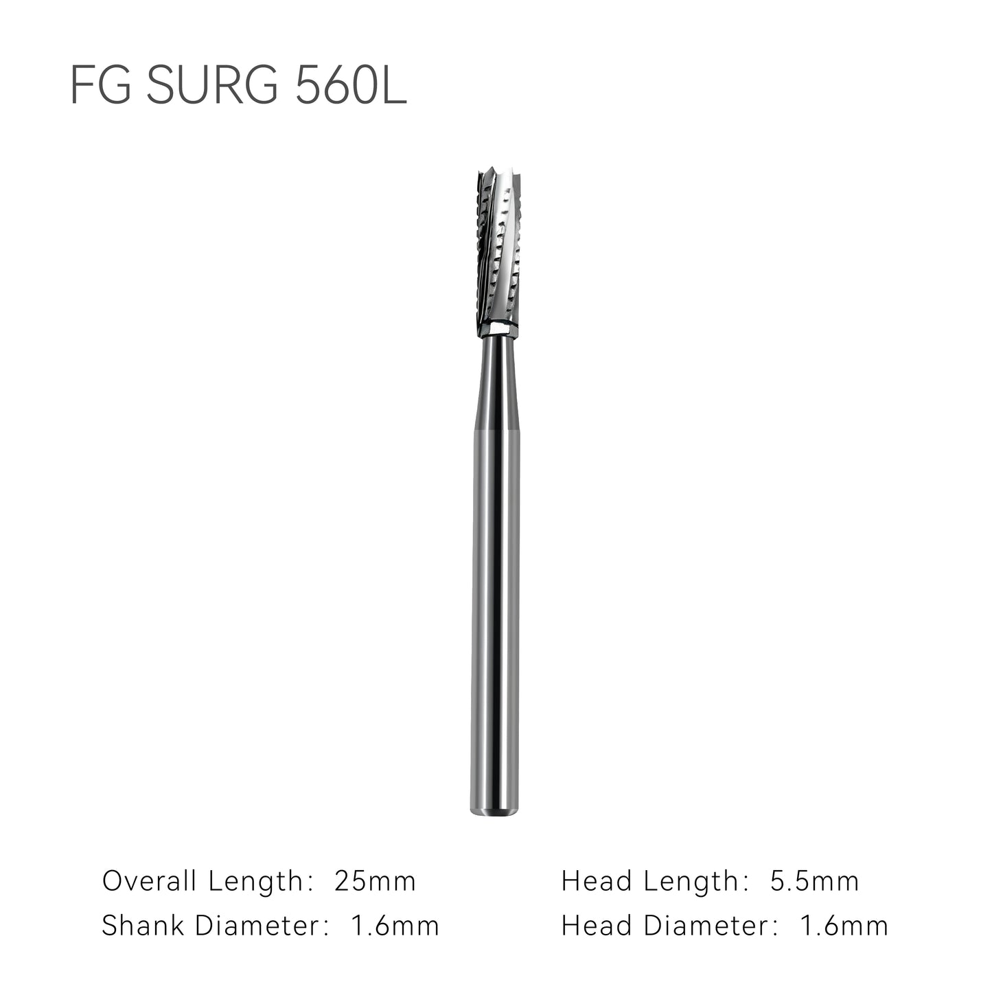 Dental carbide bur FG SURG 560L