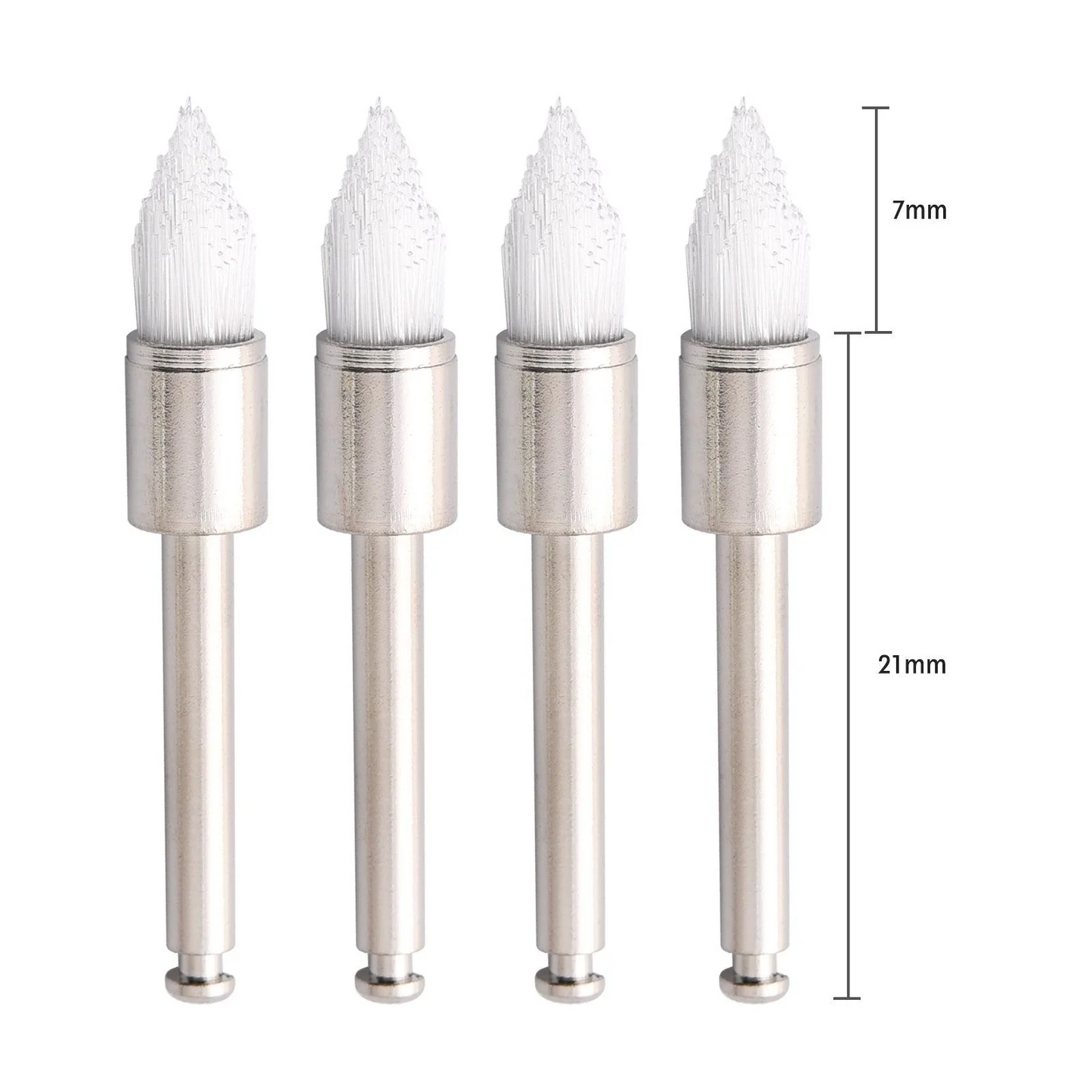 Dental prophy brush taper