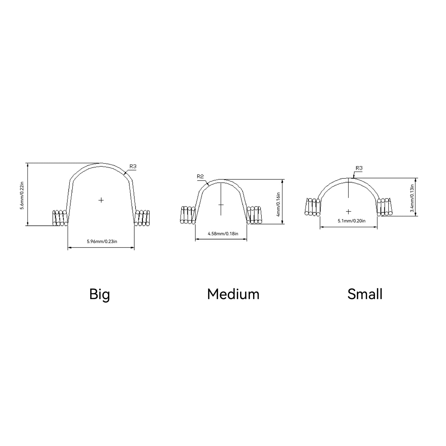 Dental turque spring size
