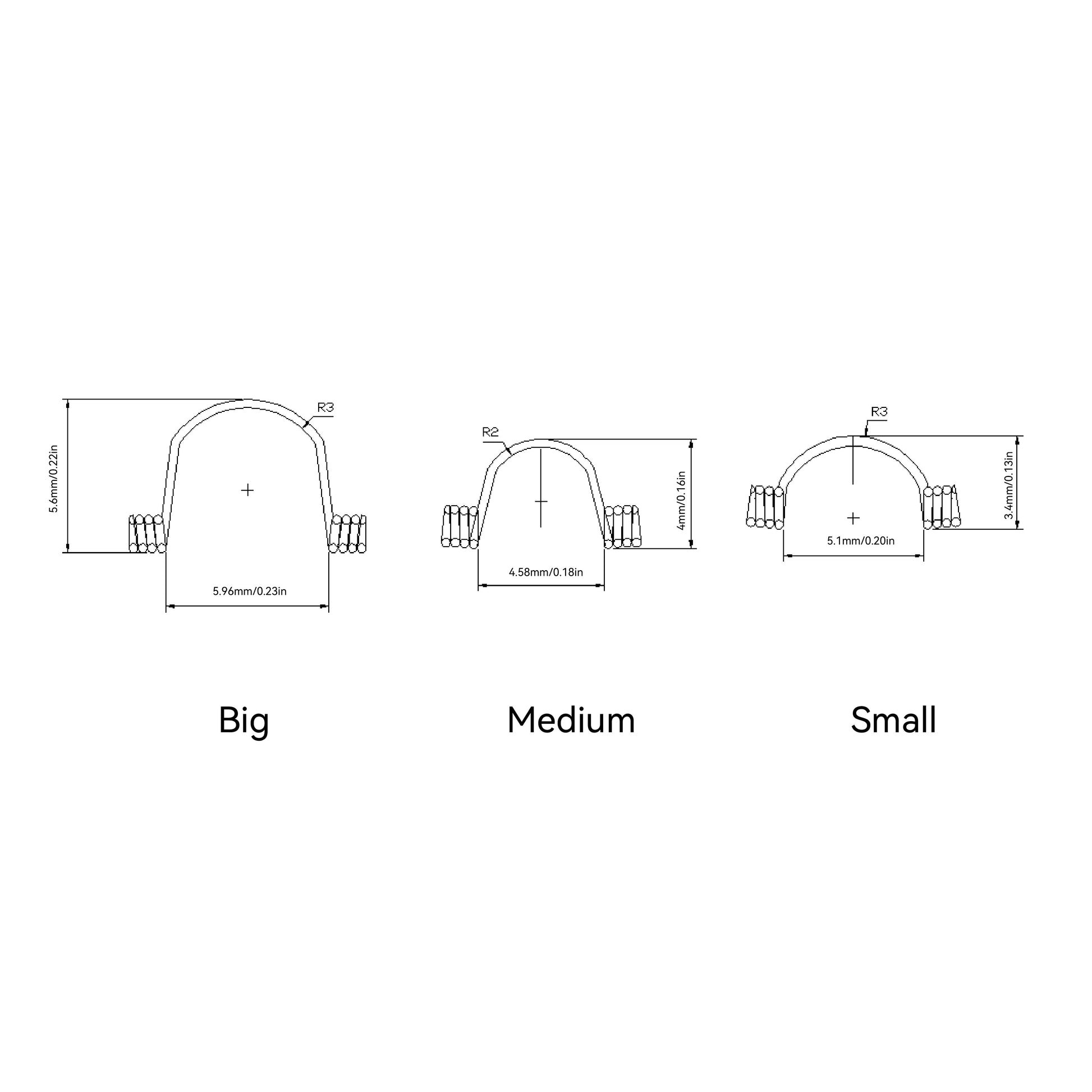 Dental turque spring size