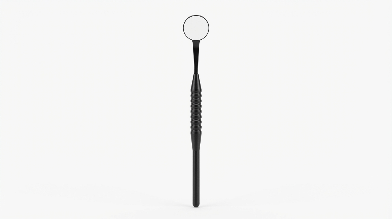 Crystal Clear Mouth Mirror for High Precision Dental work Black 1 unit/pack