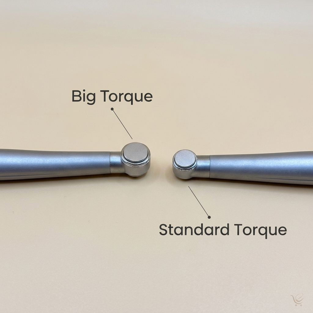 Dental Highspeed Handpiece Standard Head/Big head with Push-Button Chuck – 2/4 Hole, LED Optional, Co-Axial Water Spray