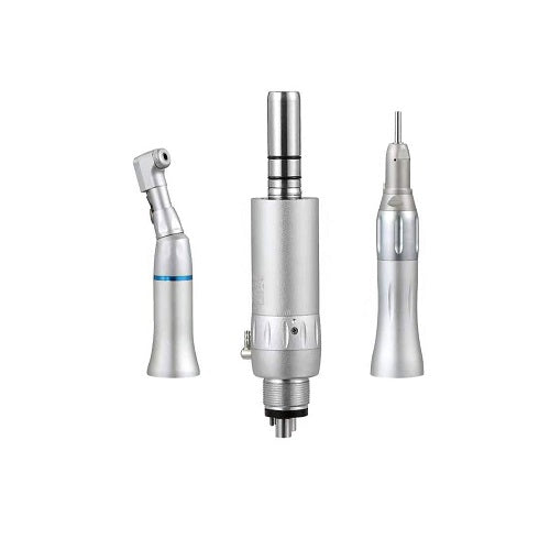 Low-Speed Dental Handpiece Complete Set – 22,000–27,000 RPM, Autoclavable, Straight & Contra-Angle Included