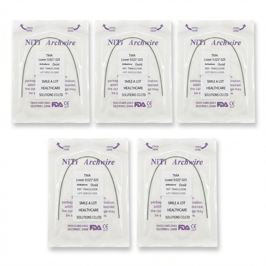 Dental Orthodontic Archwire TMA(Beta Titanium) wire Round /Rectangular 1 pc/pack