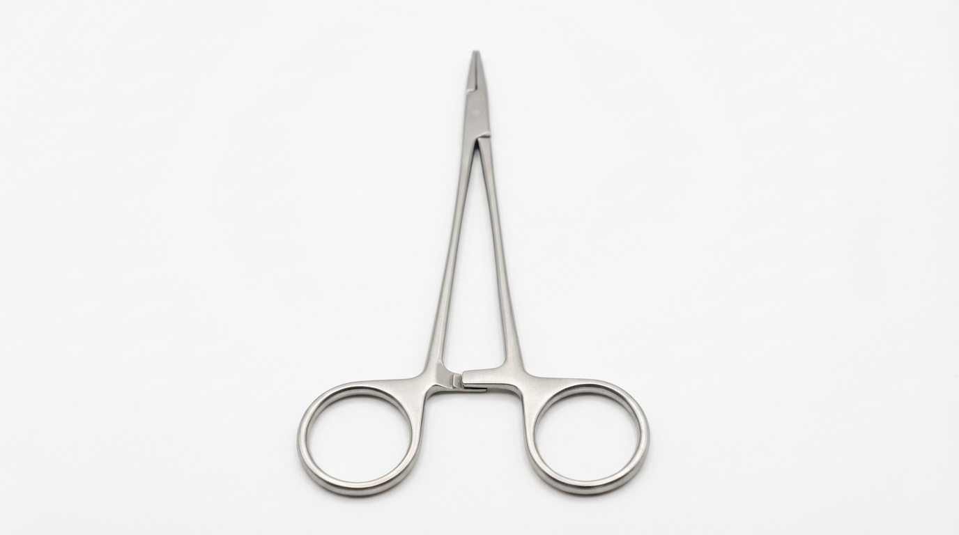 Stainless Steel Dental Needle holder 14 cm Straight Head 1 unit