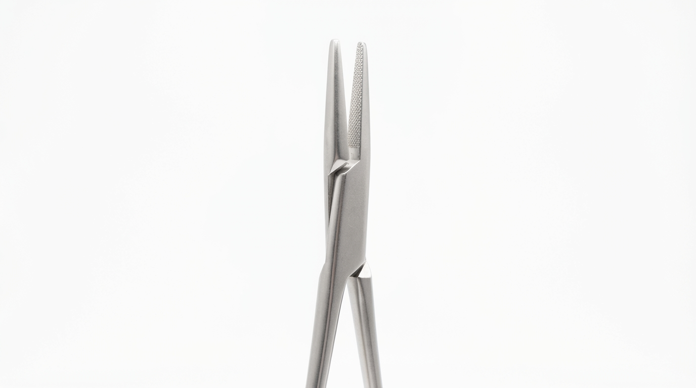 Stainless Steel Dental Needle holder 14 cm Straight Head 1 unit