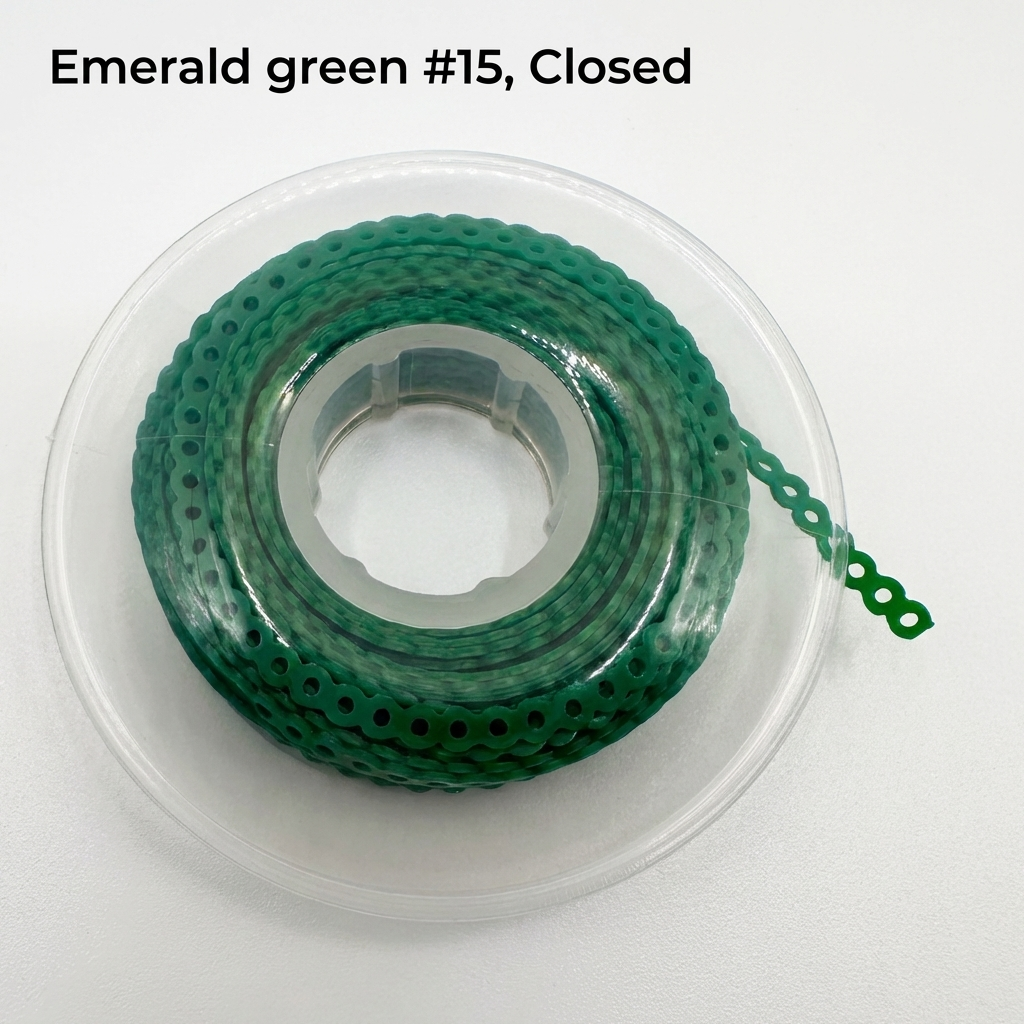 Dental Orthodontic Power Chain – Short & Closed, Multiple Color for Tooth Movement & Space Closure