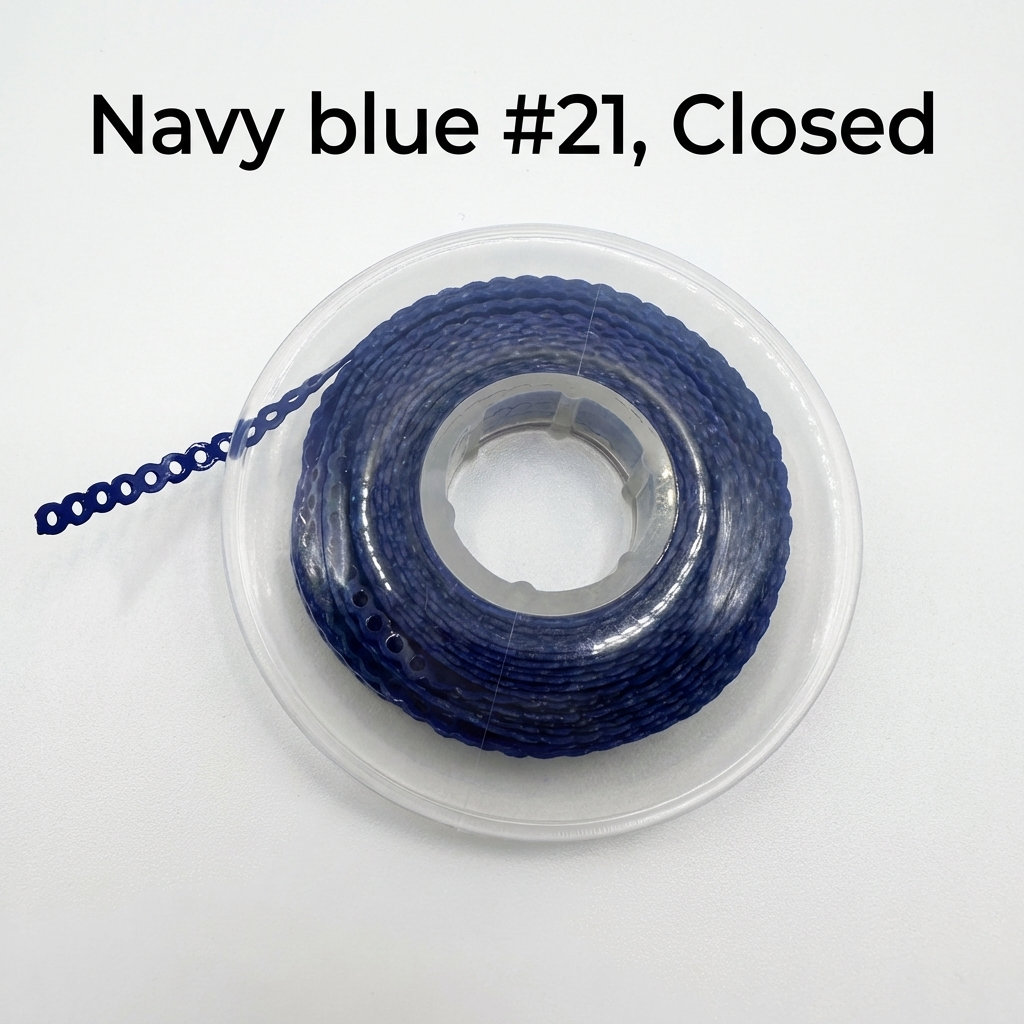 Dental Orthodontic Power Chain – Short & Closed, Multiple Color for Tooth Movement & Space Closure