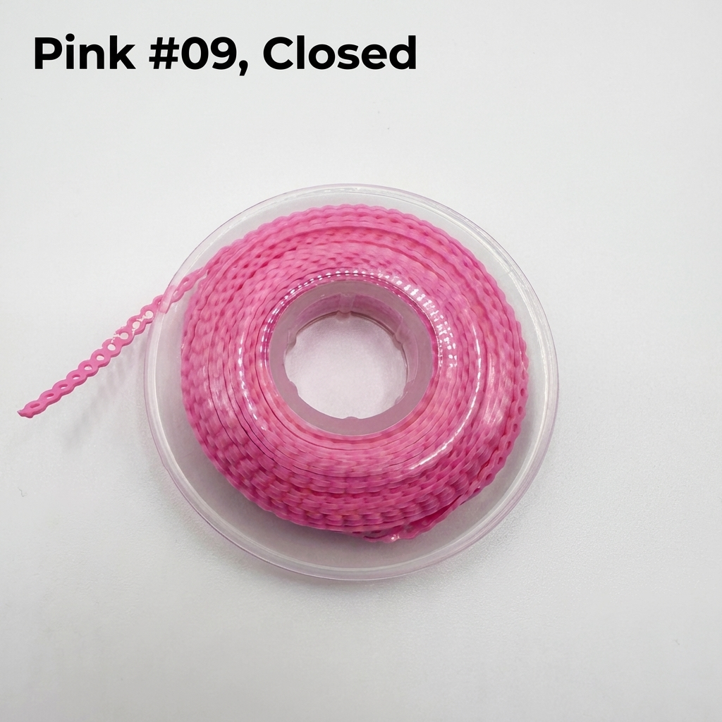 Dental Orthodontic Power Chain – Short & Closed, Multiple Color for Tooth Movement & Space Closure