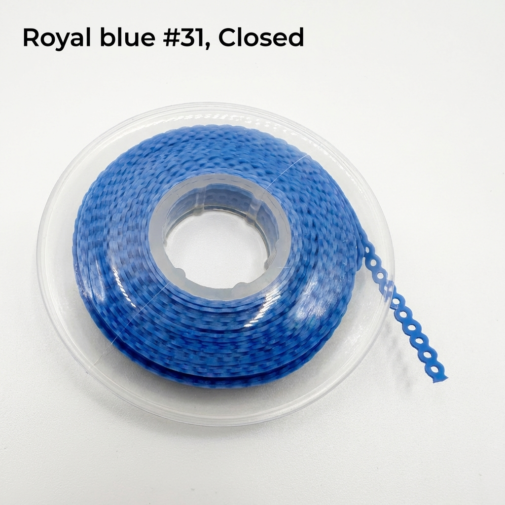 Dental Orthodontic Power Chain – Short & Closed, Multiple Color for Tooth Movement & Space Closure