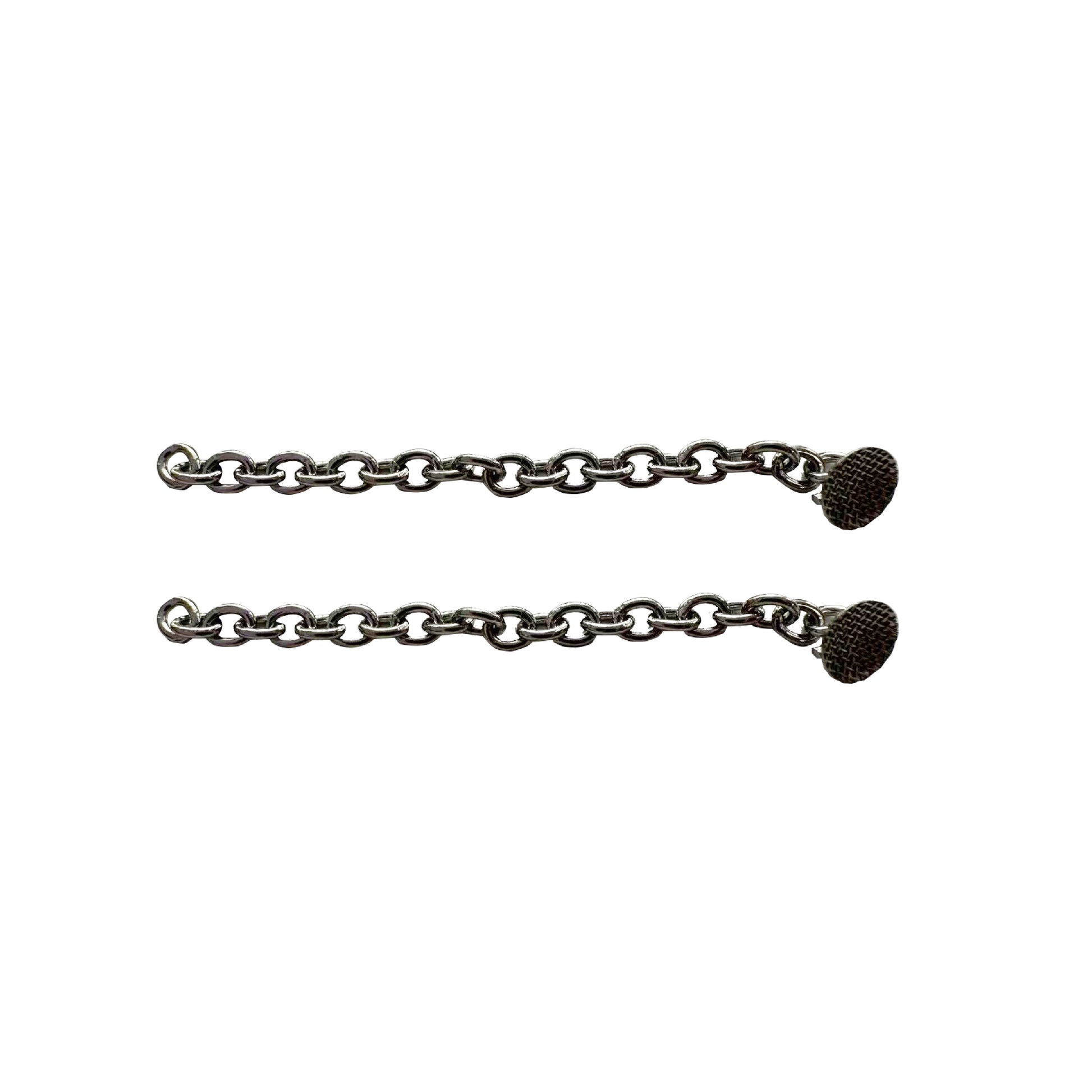 SILVER BUTTON CHAIN