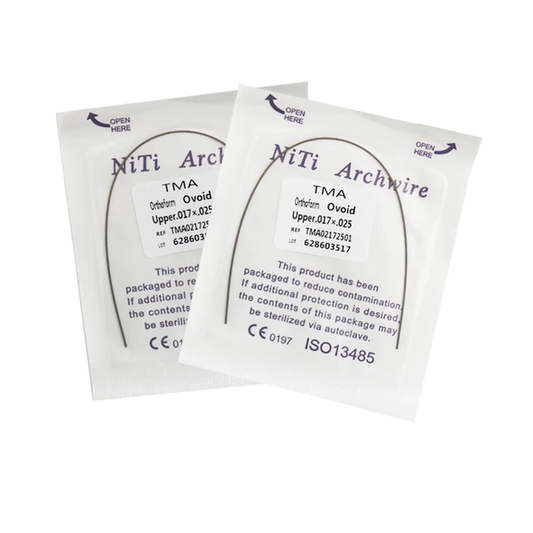 10 pcs Dental Orthodontic Archwire TMA(Beta Titanium) wire rectangular (1 pc/pack*10 packs)