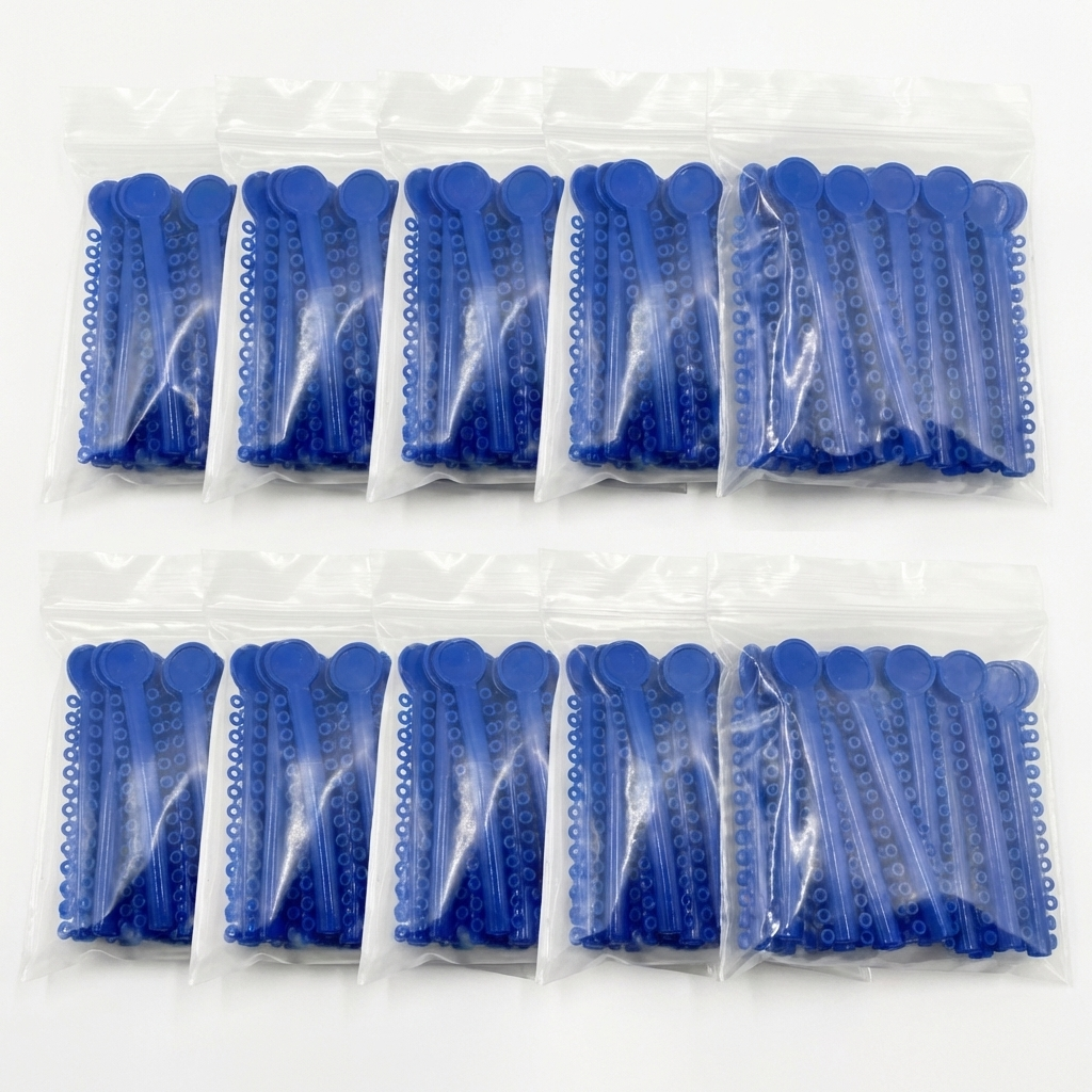 Orthodontic Ligature Ties 1040 pcs – Comfortable, High Elastic, Durable Braces Ties in Gray, Clear, Black, Light Blue & Mixed Colors
