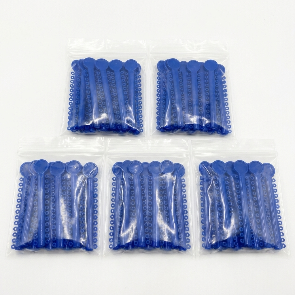 Orthodontic Ligature Ties 1040 pcs – Comfortable, High Elastic, Durable Braces Ties in Gray, Clear, Black, Light Blue & Mixed Colors