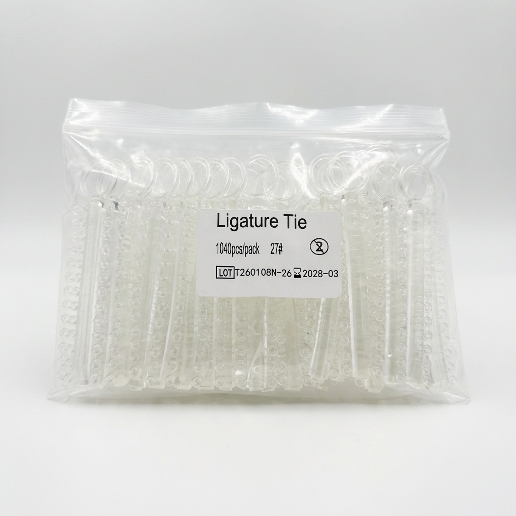 Orthodontic Ligature Ties 1040 pcs – Comfortable, High Elastic, Durable Braces Ties in Gray, Clear, Black, Light Blue & Mixed Colors