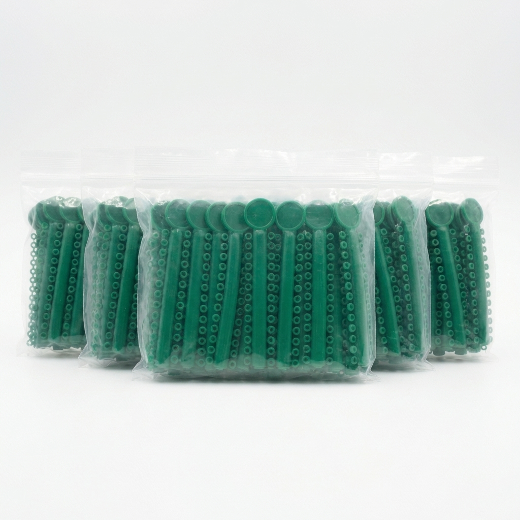 Orthodontic Ligature Ties 1040 pcs – Comfortable, High Elastic, Durable Braces Ties in Gray, Clear, Black, Light Blue & Mixed Colors