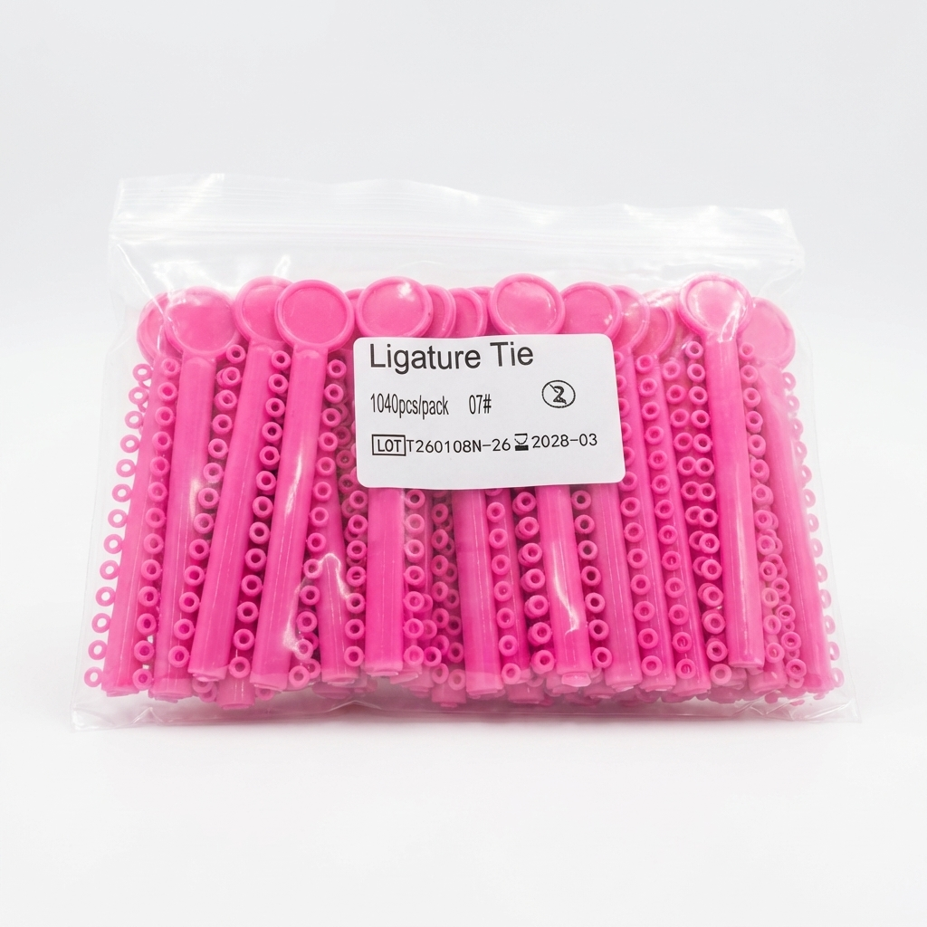 Orthodontic Ligature Ties 1040 pcs – Comfortable, High Elastic, Durable Braces Ties in Gray, Clear, Black, Light Blue & Mixed Colors