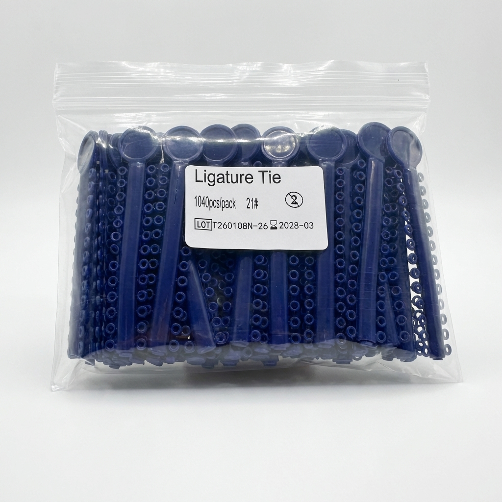 Orthodontic Ligature Ties 1040 pcs – Comfortable, High Elastic, Durable Braces Ties in Gray, Clear, Black, Light Blue & Mixed Colors