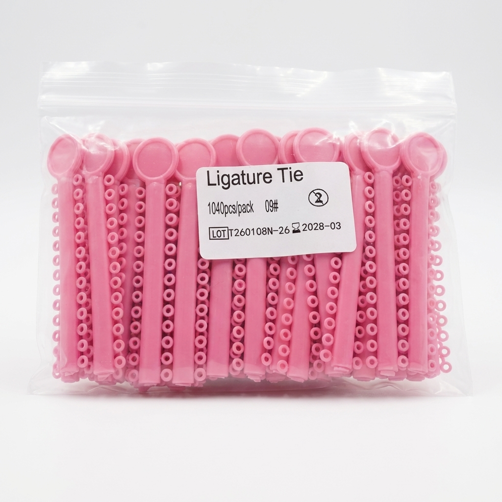 Orthodontic Ligature Ties 1040 pcs – Comfortable, High Elastic, Durable Braces Ties in Gray, Clear, Black, Light Blue & Mixed Colors