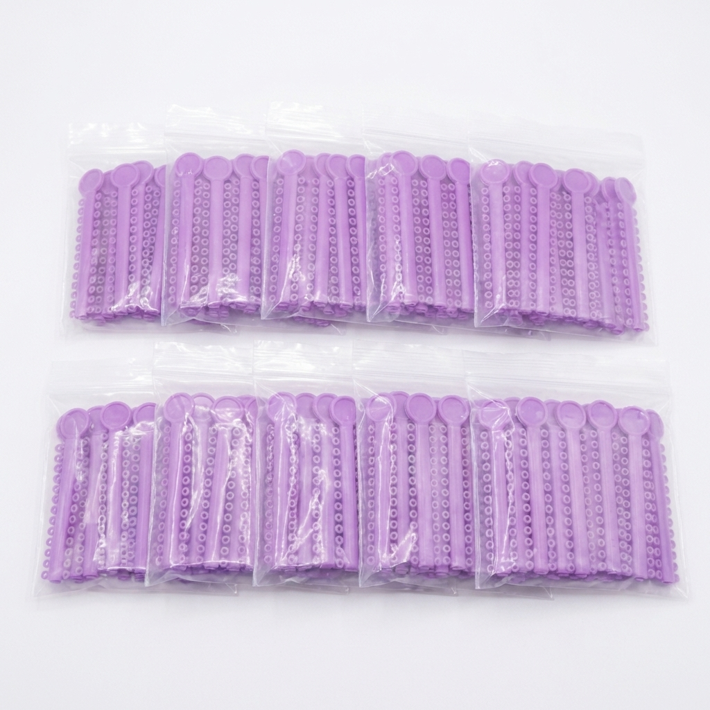 Orthodontic Ligature Ties 1040 pcs – Comfortable, High Elastic, Durable Braces Ties in Gray, Clear, Black, Light Blue & Mixed Colors