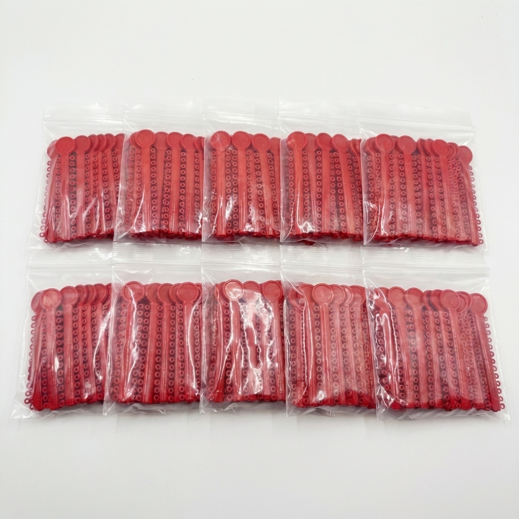 Orthodontic Ligature Ties 1040 pcs – Comfortable, High Elastic, Durable Braces Ties in Gray, Clear, Black, Light Blue & Mixed Colors