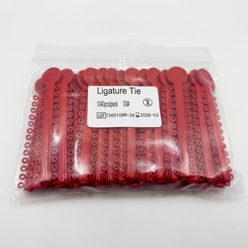 Orthodontic Ligature Ties 1040 pcs – Comfortable, High Elastic, Durable Braces Ties in Gray, Clear, Black, Light Blue & Mixed Colors