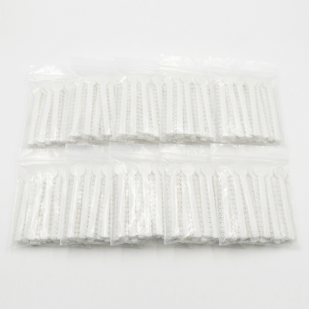 Orthodontic Ligature Ties 1040 pcs – Comfortable, High Elastic, Durable Braces Ties in Gray, Clear, Black, Light Blue & Mixed Colors