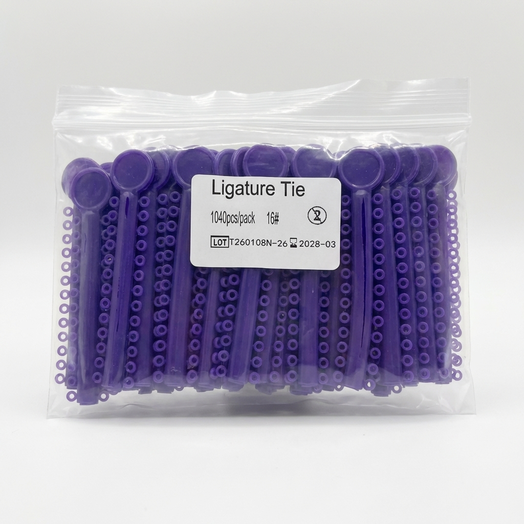 Orthodontic Ligature Ties 1040 pcs – Comfortable, High Elastic, Durable Braces Ties in Gray, Clear, Black, Light Blue & Mixed Colors